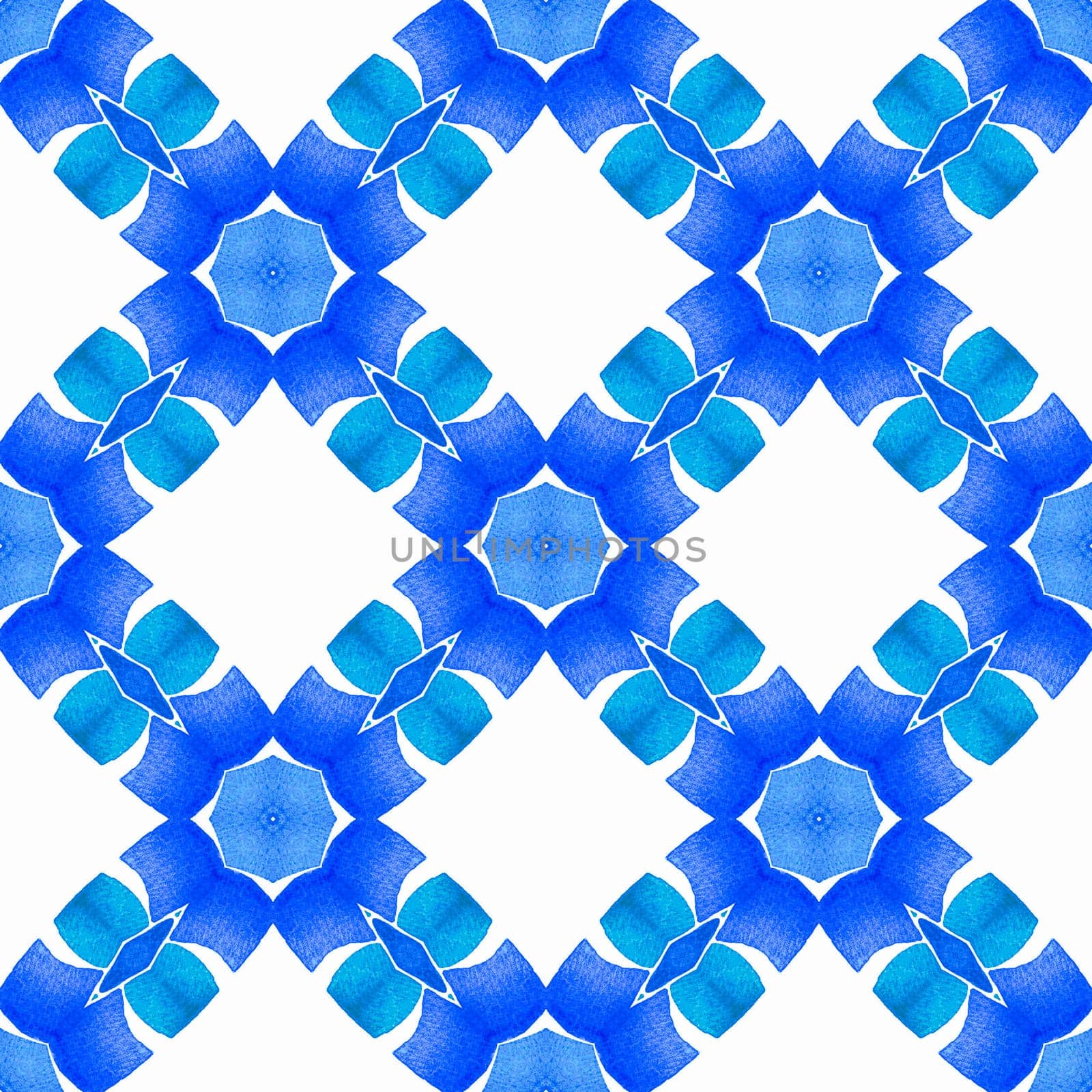 Textile ready authentic print, swimwear fabric, wallpaper, wrapping. Blue fine boho chic summer design. Hand drawn tropical seamless border. Tropical seamless pattern.