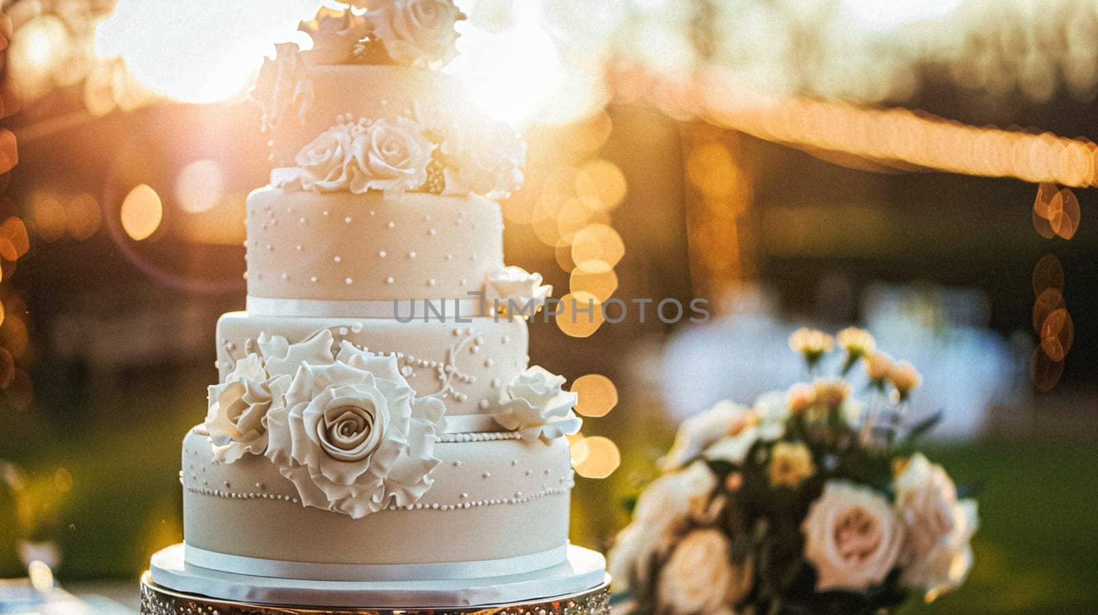 Grand wedding decoration in the country manor, floral decor and event celebration, flowers, wedding aisle and tablescape in the garden, English countryside style idea