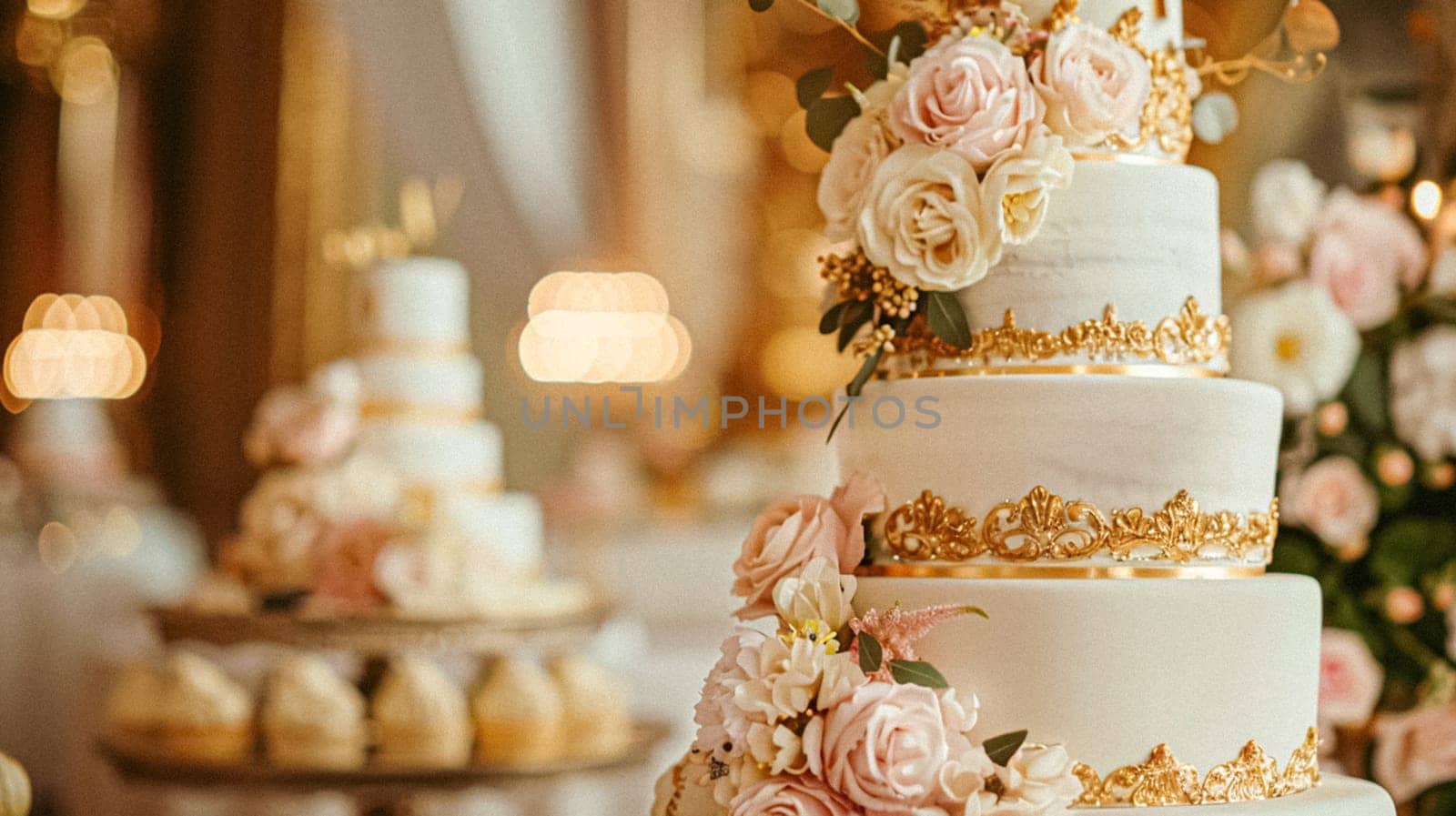 Grand wedding decoration in the country manor, floral decor and event celebration, flowers, wedding aisle and tablescape in the garden, English countryside style idea