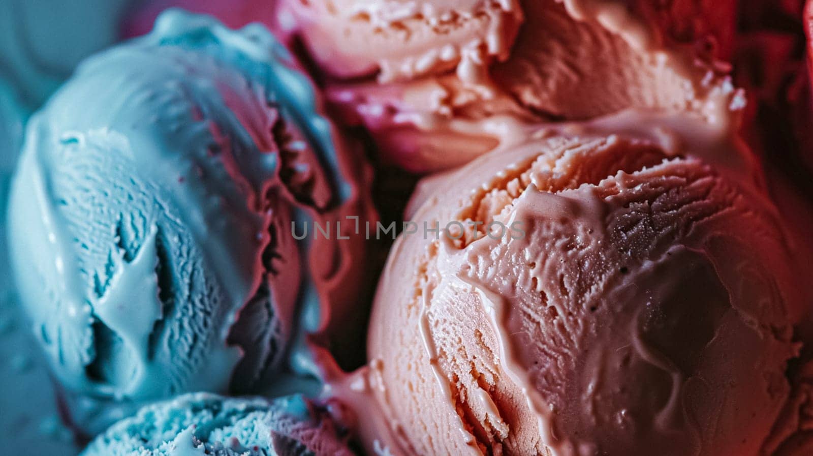 Ice cream commercial, macro food texture background design