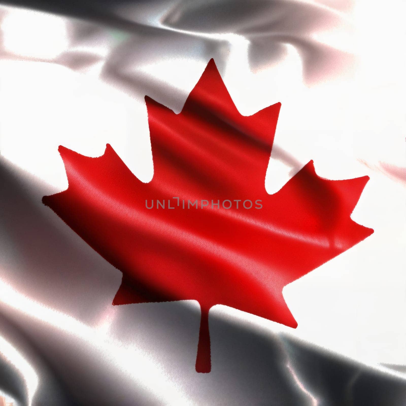 Beautiful Canadian flag flying in the outdoor. Canadian flag waving on the wind, unfiltered and natural lighting, good for multimedia online content creation