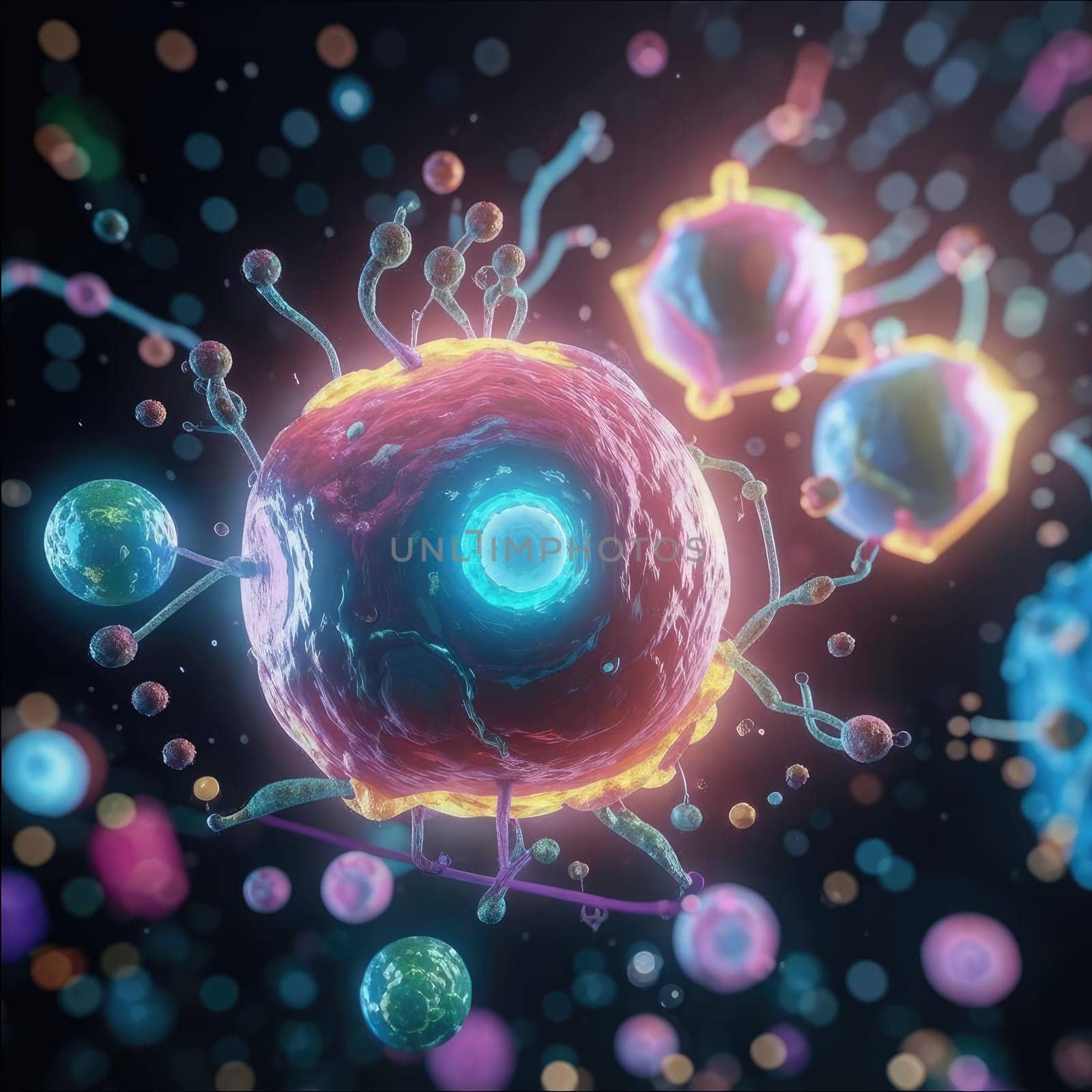 Illustration of a set of cells. Reproduction technologies. In vitro gametogenesis. This technique transforms skin cells into induced stem cells, which can then be turned into eggs and sperm.