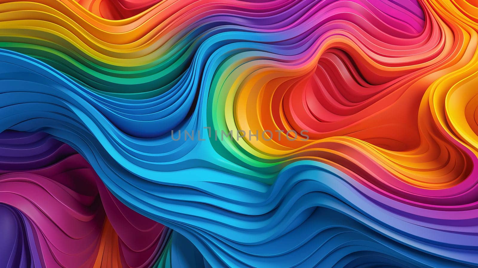 Stunning abstract multicolour spectrum. Colorful background. Ai art