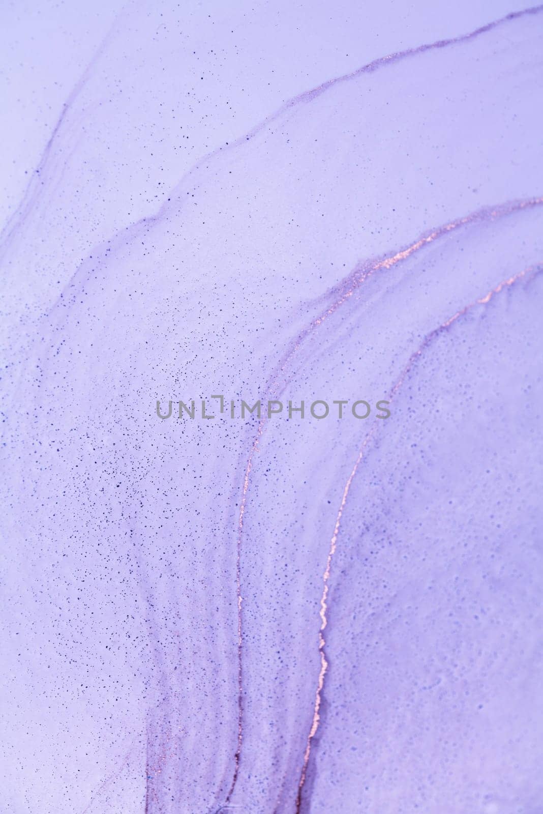 A close-up of a textured purple background with delicate swirls and subtle shimmering dust.
