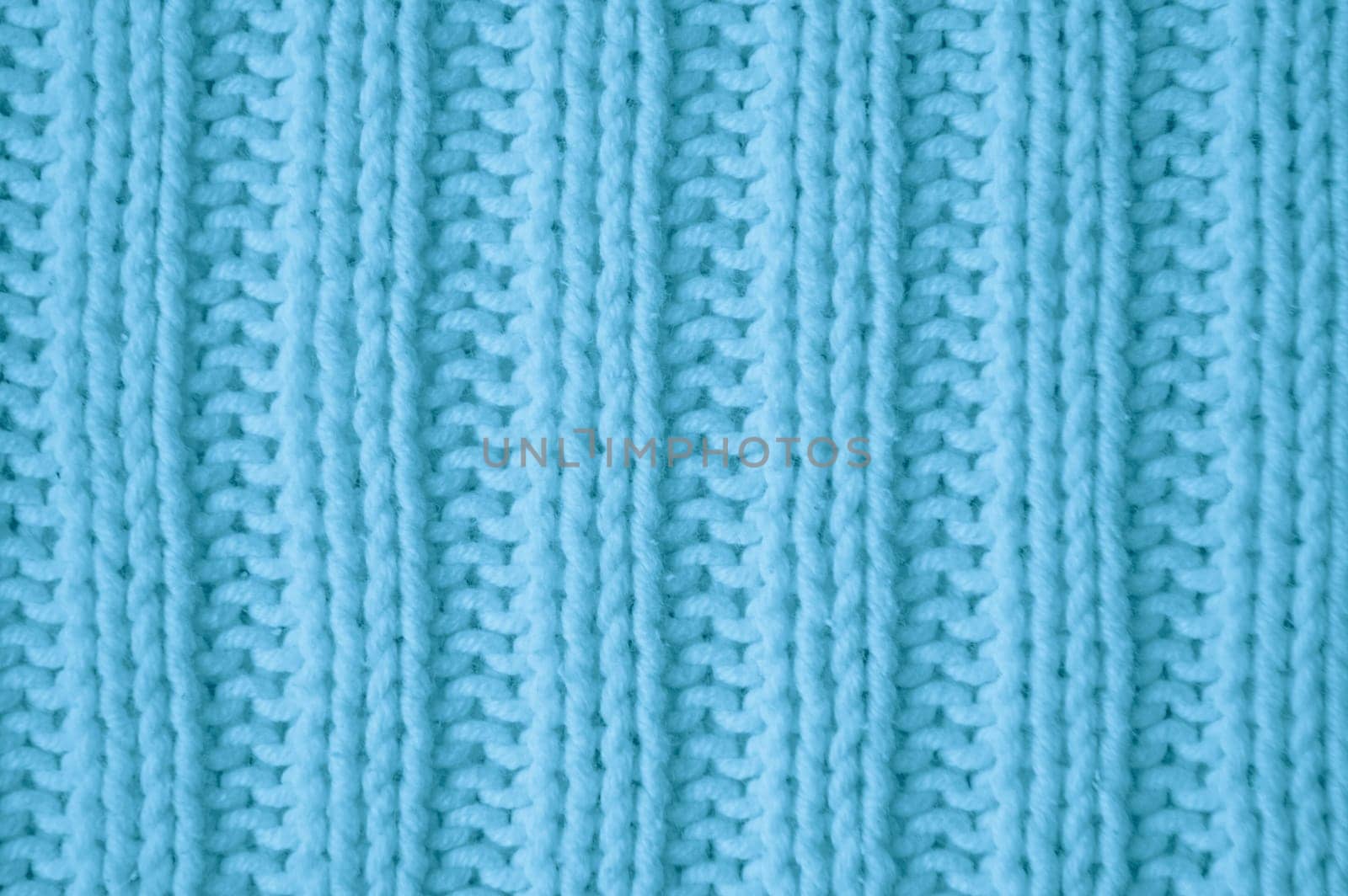 Soft Knitted Blanket. Abstract Woolen Pullover. Jacquard Warm Background. Knitted Sweater. Blue Fiber Thread. Scandinavian Xmas Yarn. Closeup Print Material. Structure Knitted Blanket.