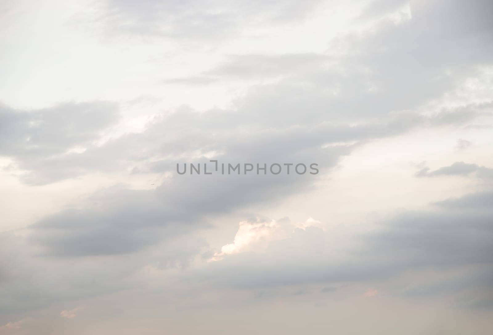 Fluffy clouds on Soft sky background for wallpaper and texture, Concept idea of Imaginative clouds nature, Nature abstract composition, Copy space, Selective focus.