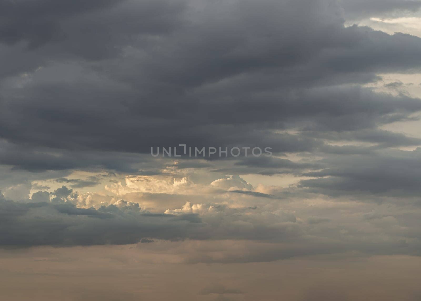 Amazing clouds like a heaven for background wallpaper and texture. The sky is being covered with fluffy white clouds, Concept idea of Imaginative clouds nature, Nature abstract composition, Copy space, Selective focus.