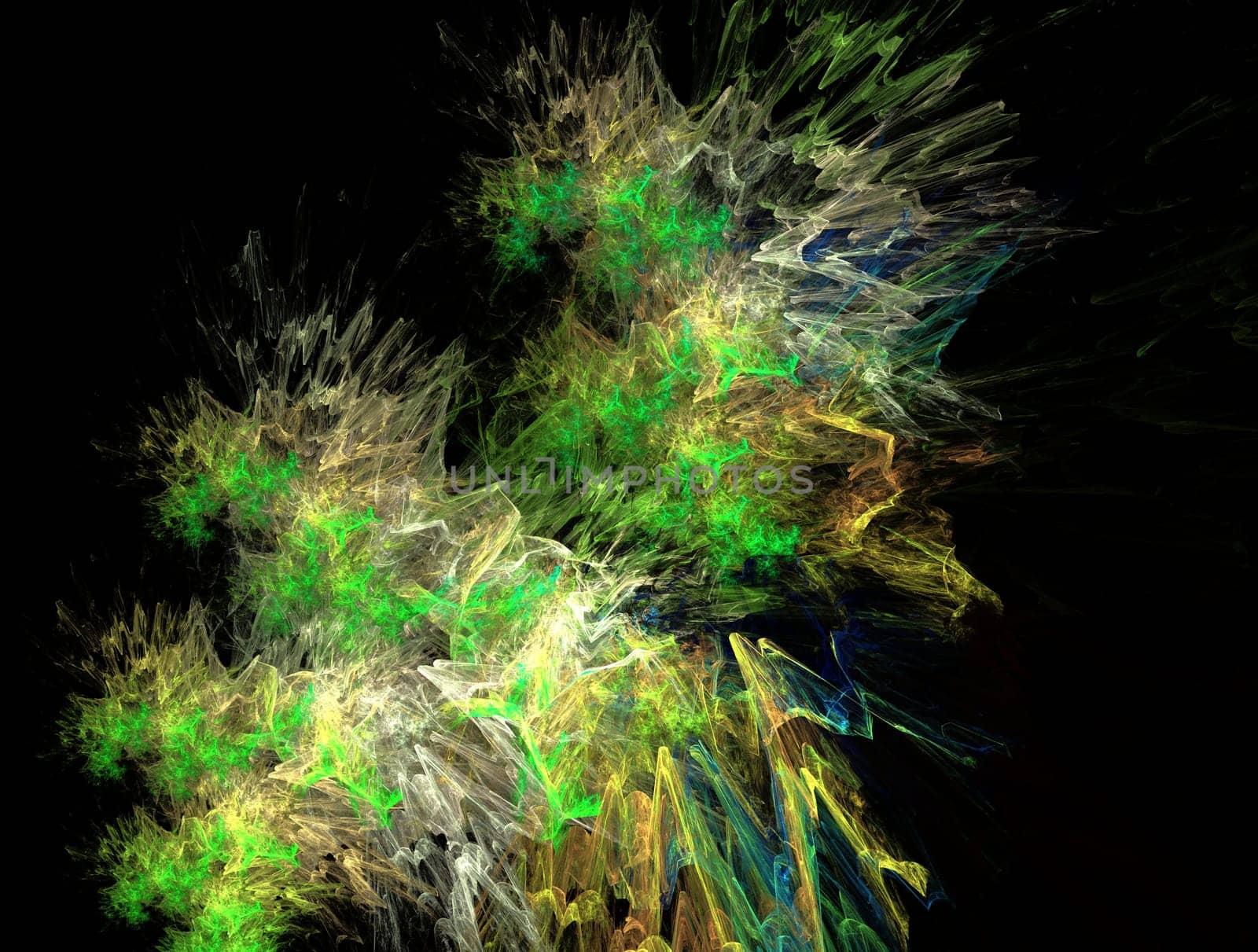 Imaginatory lush fractal texture image abstract background