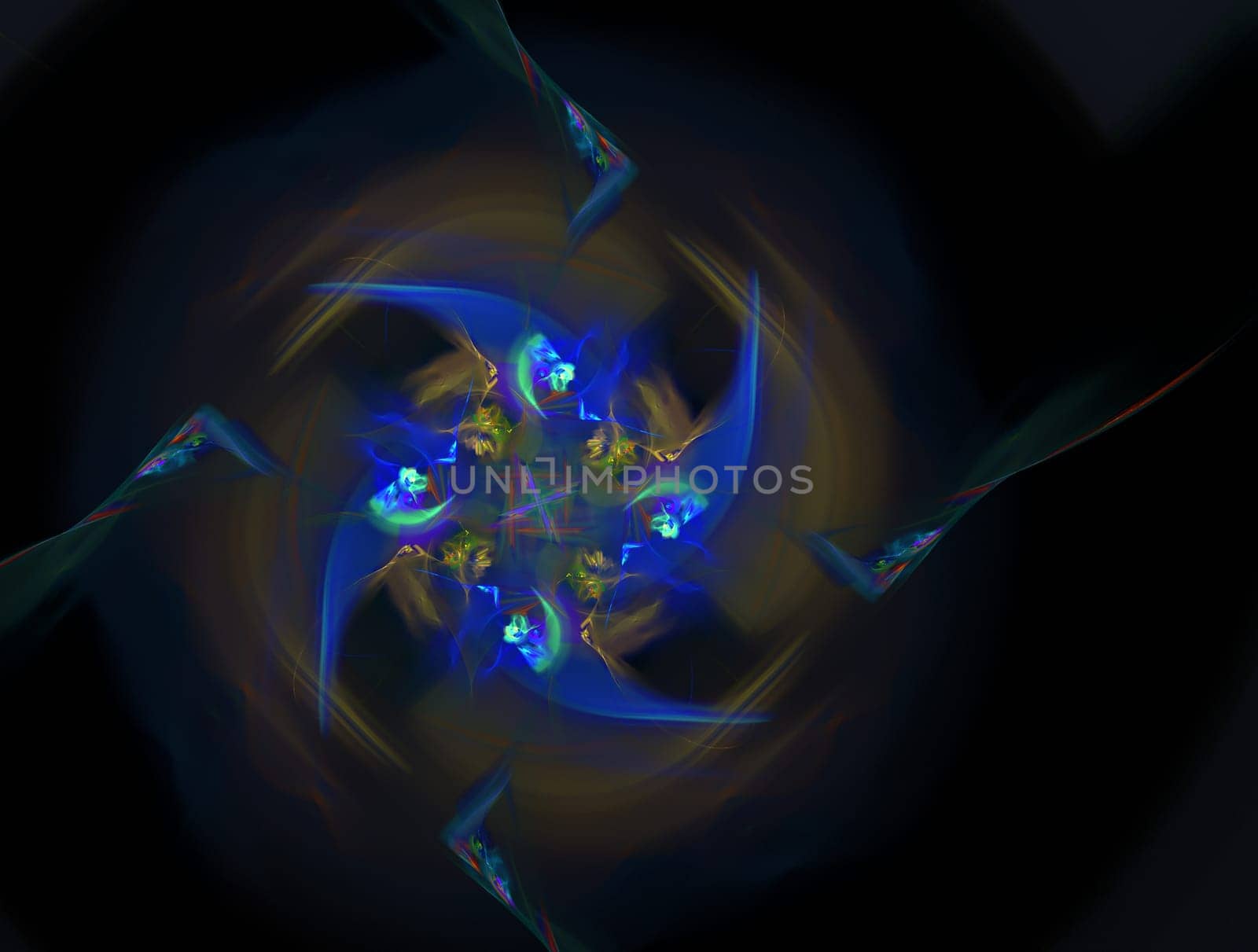 Imaginatory lush fractal texture image abstract background