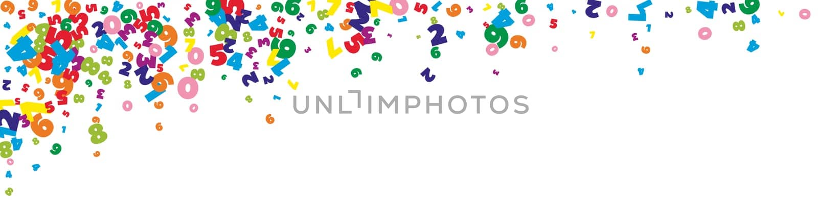 Concept of school background. Colorful childish falling letters of English language. Foreign languages study concept. Back to school banner .