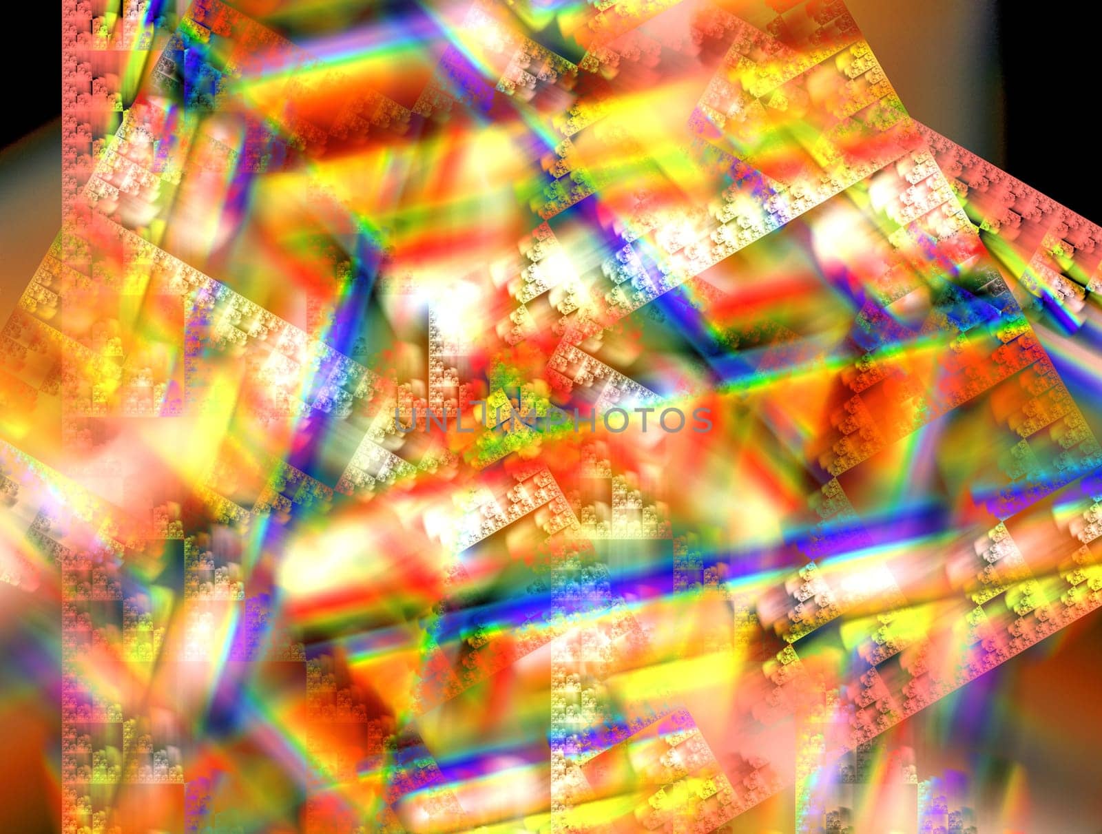 Imaginatory lush fractal texture image abstract background