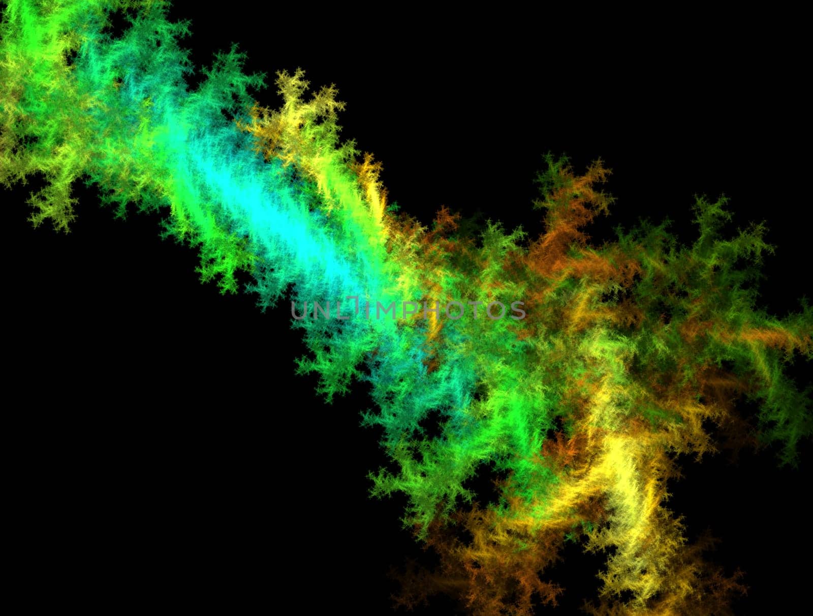 Imaginatory lush fractal texture image abstract background