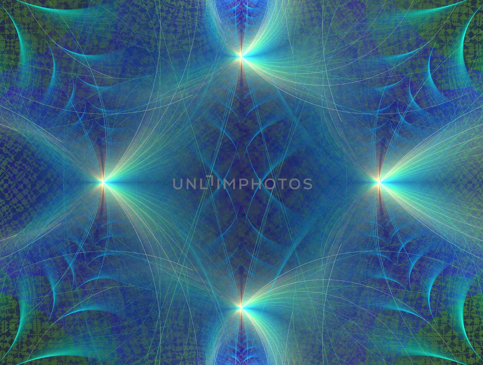 Imaginatory lush fractal texture image abstract background