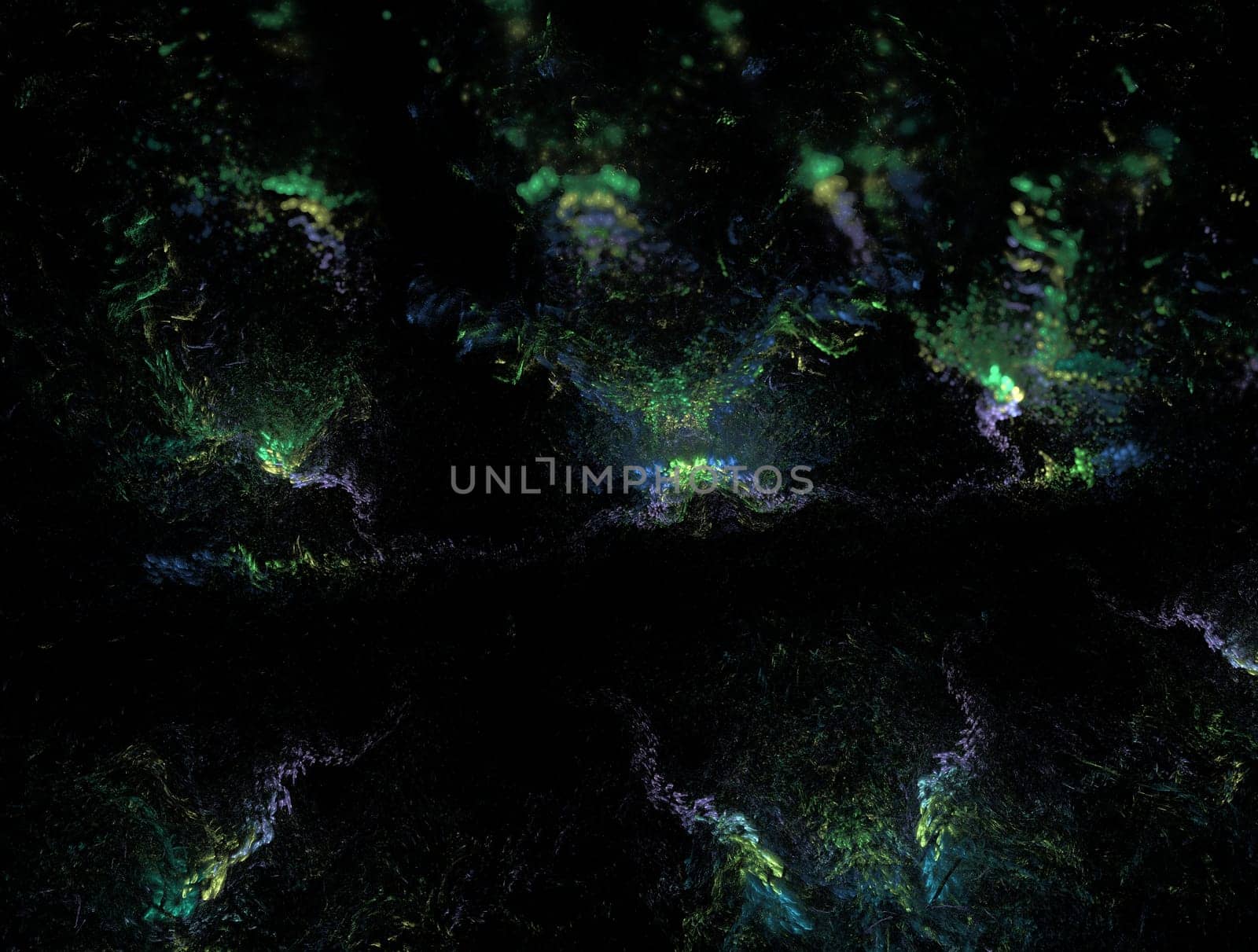 Imaginatory lush fractal texture image abstract background