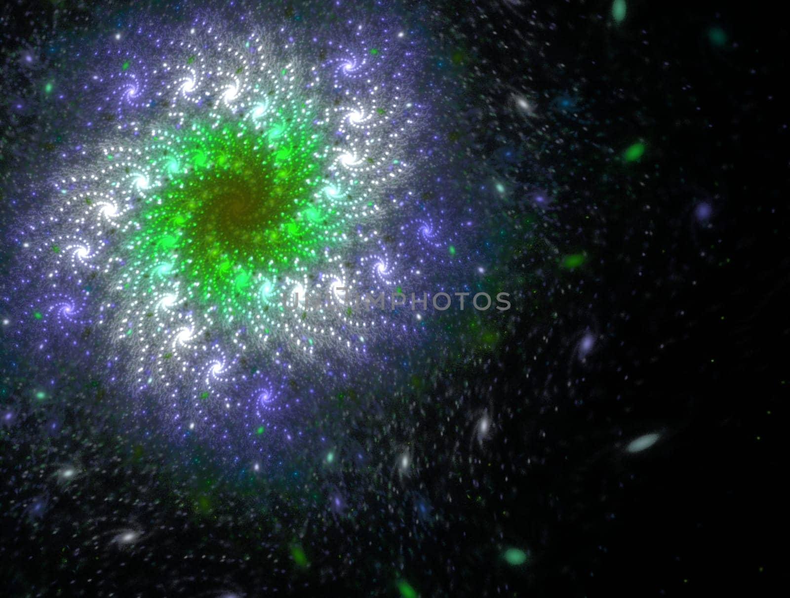 Imaginatory lush fractal texture image abstract background