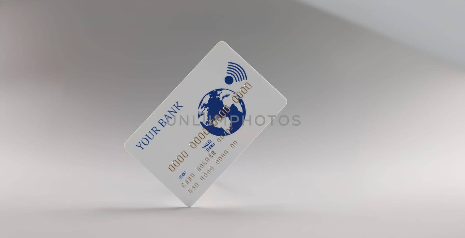 Close-up of personal plastic credit card, way for cashless contactless payment, digital carrier. Money, bank, finance, saveup, fund, income, profit concept