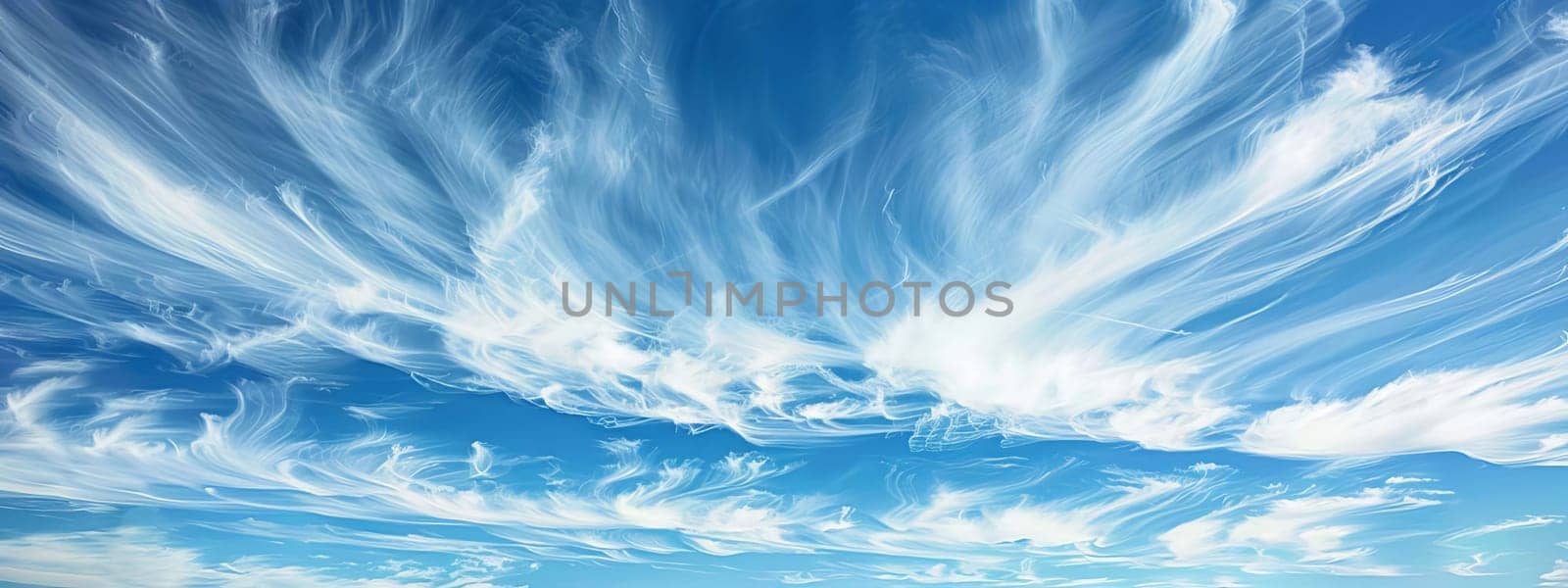 Blue sky with clouds selective focus nature, nature, Generative AI,