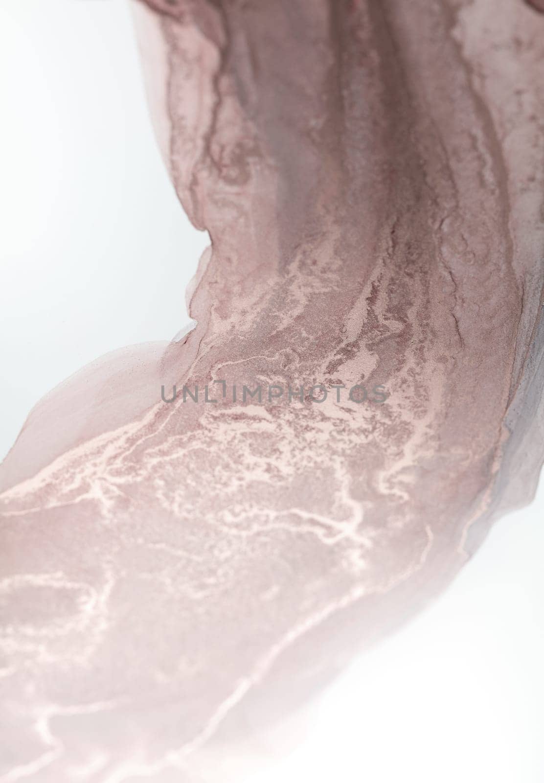 Abstract art piece featuring a flowing, swirling, and intricate pattern in shades of pink and white.