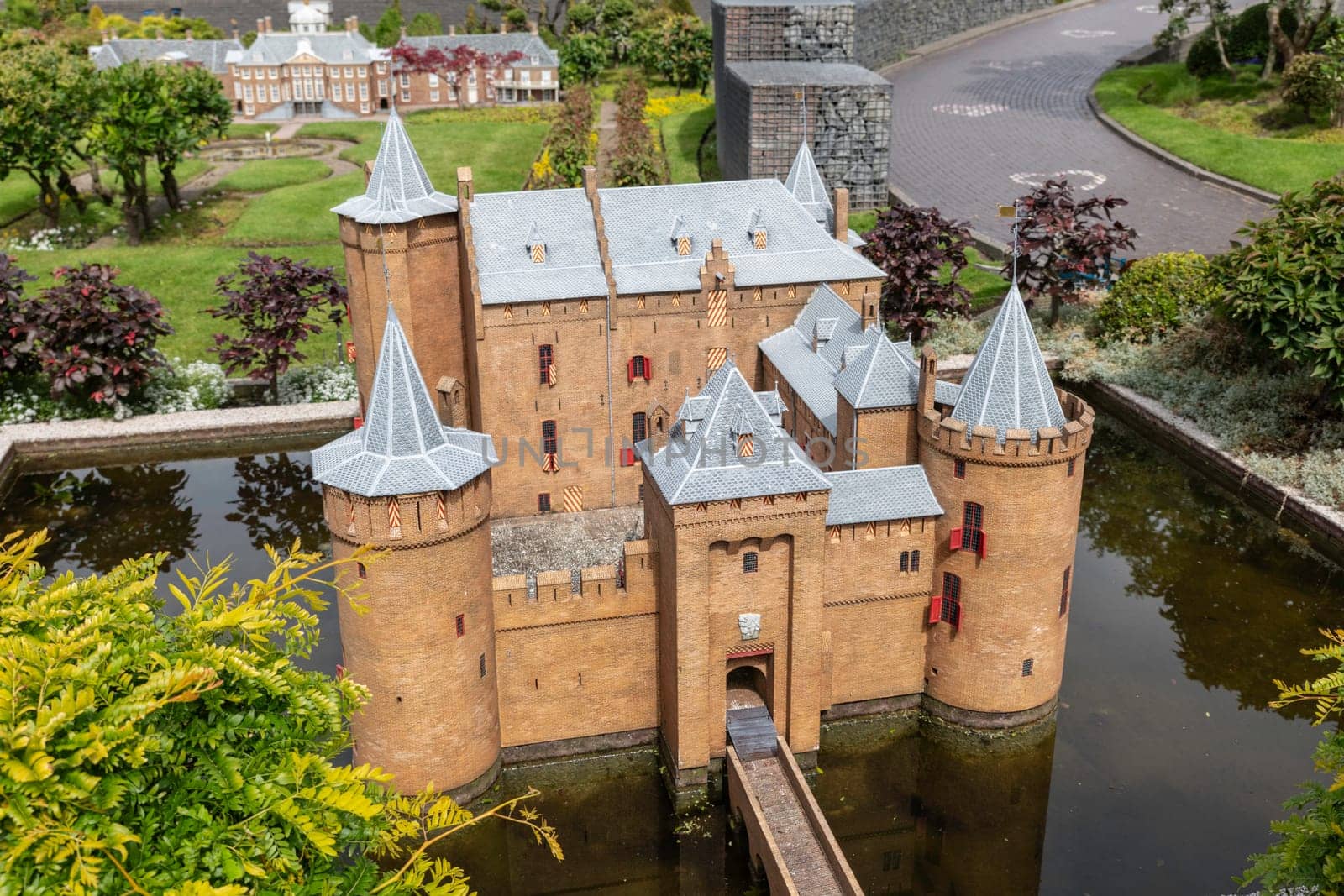 Miniature city Madurodam. The Hague, Netherlands. Netherlands in miniature in the Madurodam museum, The Hague.