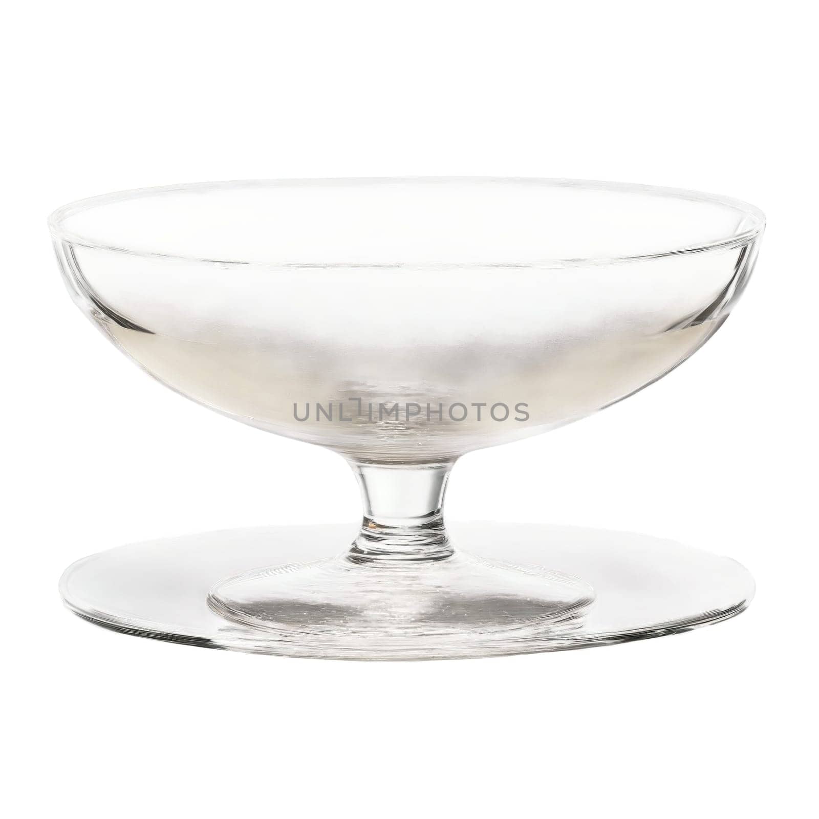 Schott Zwiesel Tritan Pure Sparkling Coupe angular contours durable crystal saucer pale champagne with rising. Close-up wine glass, isolated on transparent background