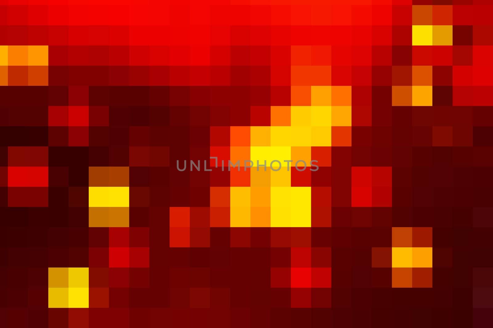 Abstract squares background. Abstract 3d square pixel geometric background or cube pattern. illustration of a background made of square pixels in gradient red, yellow colors. Digital pixels.