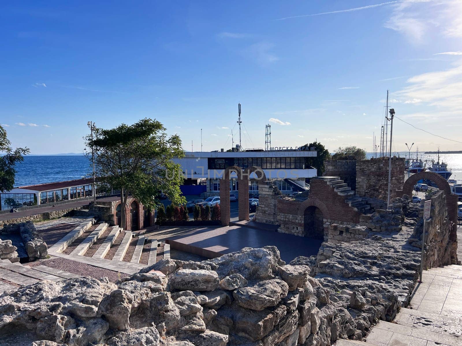 Nessebar The old town with cobbled streets is located on the cape. High quality photo
