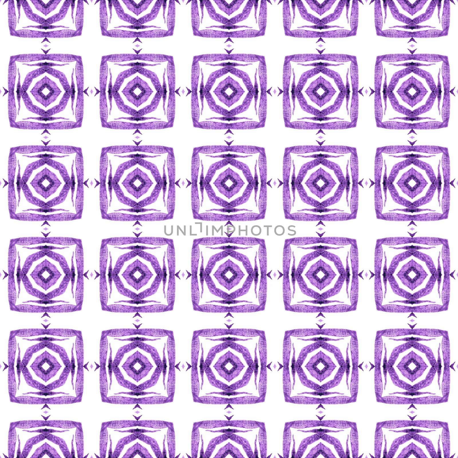 Textile ready wonderful print, swimwear fabric, wallpaper, wrapping. Purple rare boho chic summer design. Arabesque hand drawn design. Oriental arabesque hand drawn border.