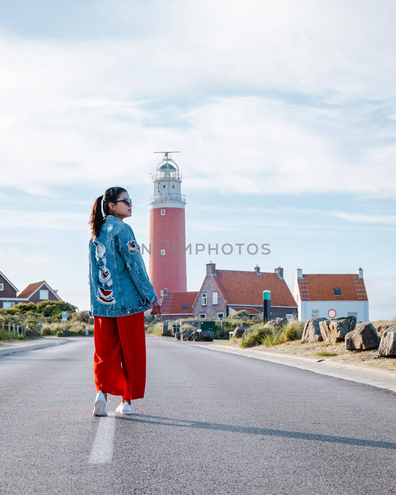 A couple of men and women on vacation at the Dutch Island Texel by fokkebok