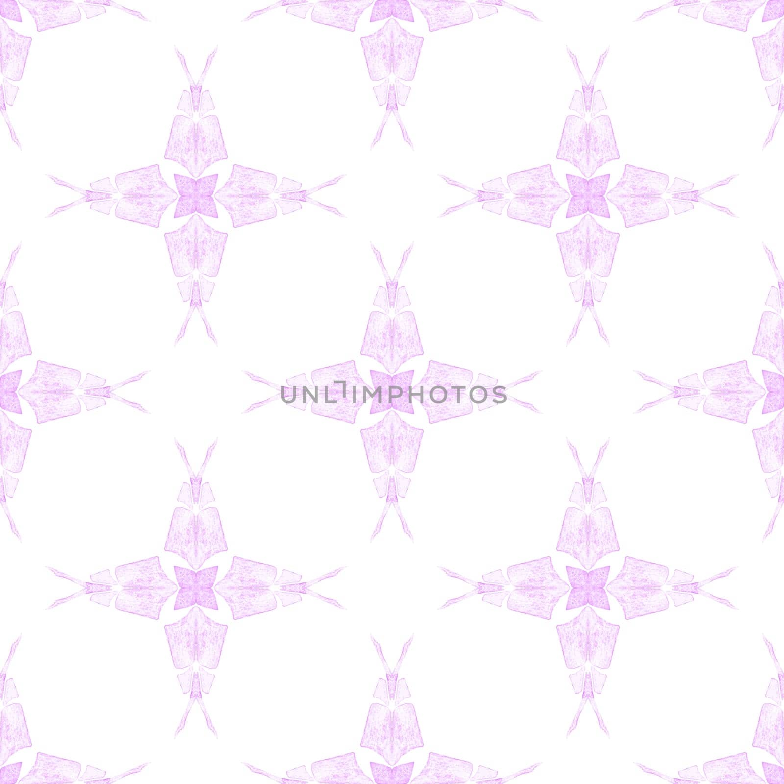 Textile ready decent print, swimwear fabric, wallpaper, wrapping. Purple splendid boho chic summer design. Trendy organic green border. Organic tile.