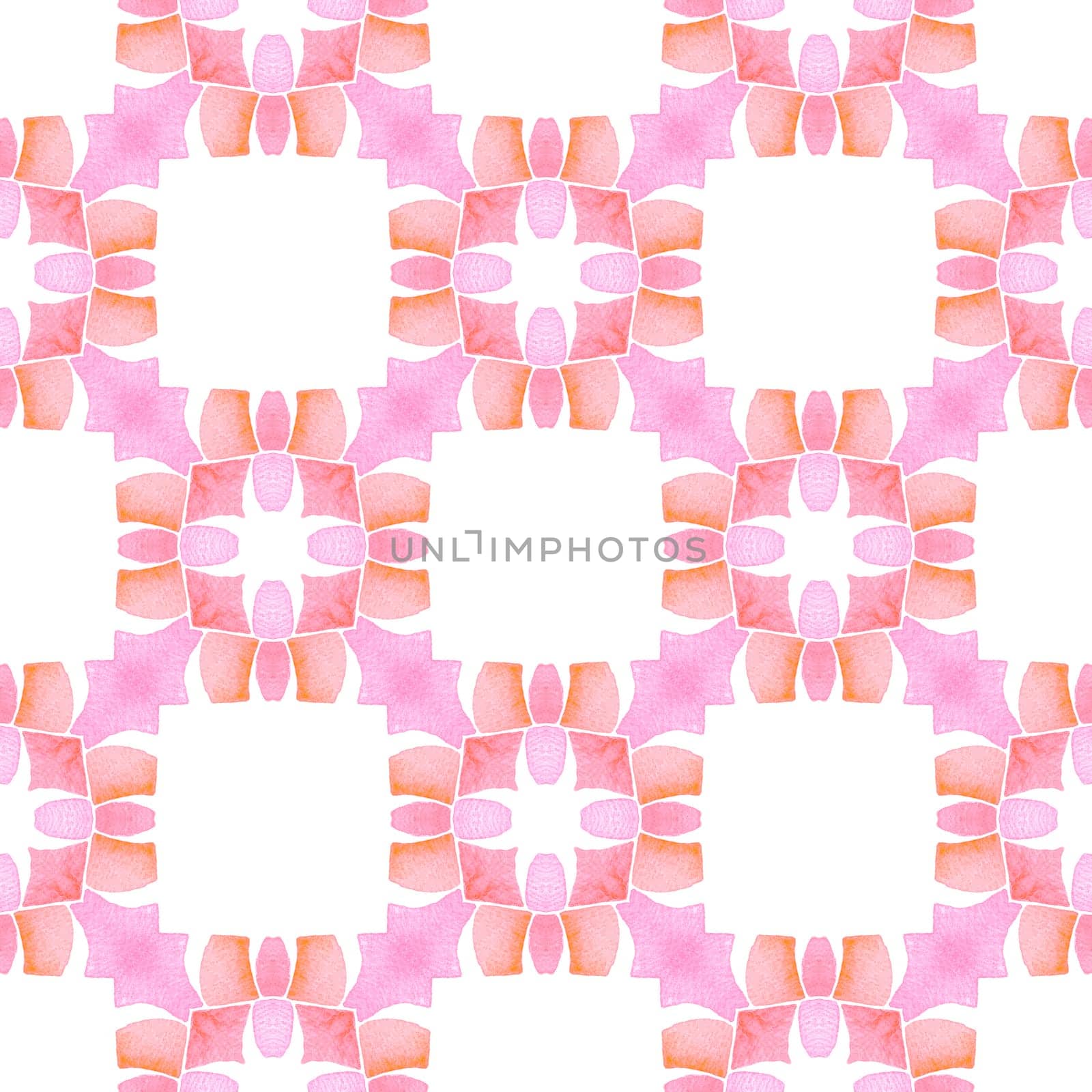 Striped hand drawn design. Orange admirable boho chic summer design. Repeating striped hand drawn border. Textile ready breathtaking print, swimwear fabric, wallpaper, wrapping.