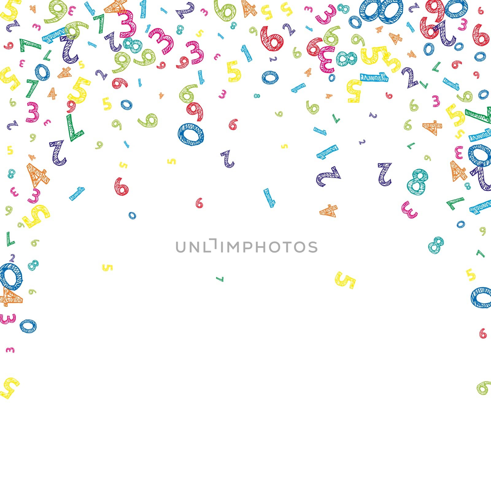 Scattered letters of latin alphabet. Colorful childish floating characters of English language. Foreign languages study concept. Back to school banner .