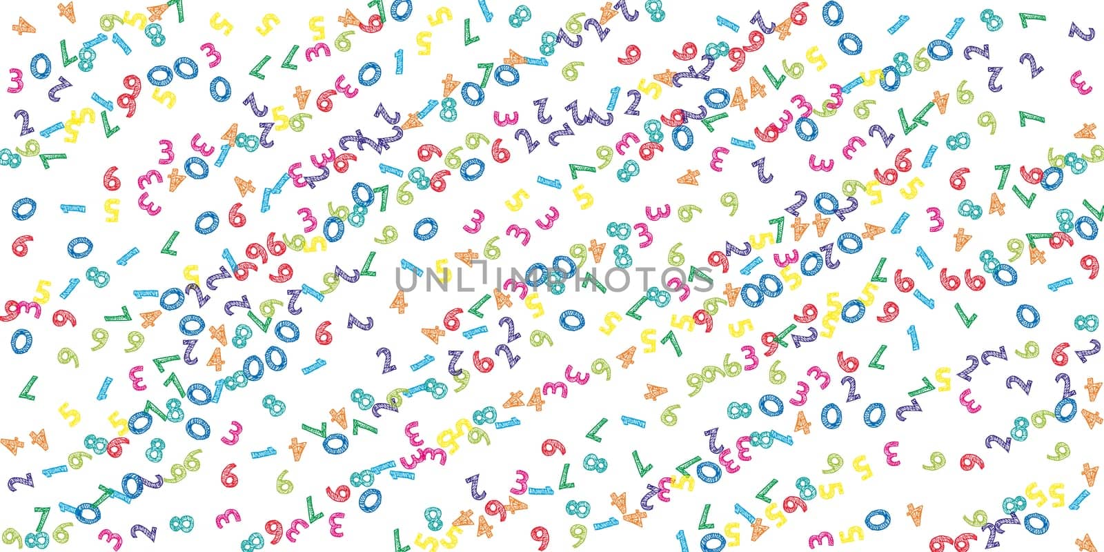 Scattered letters of latin alphabet. Colorful childish floating characters of English language. Foreign languages study concept. Back to school banner .