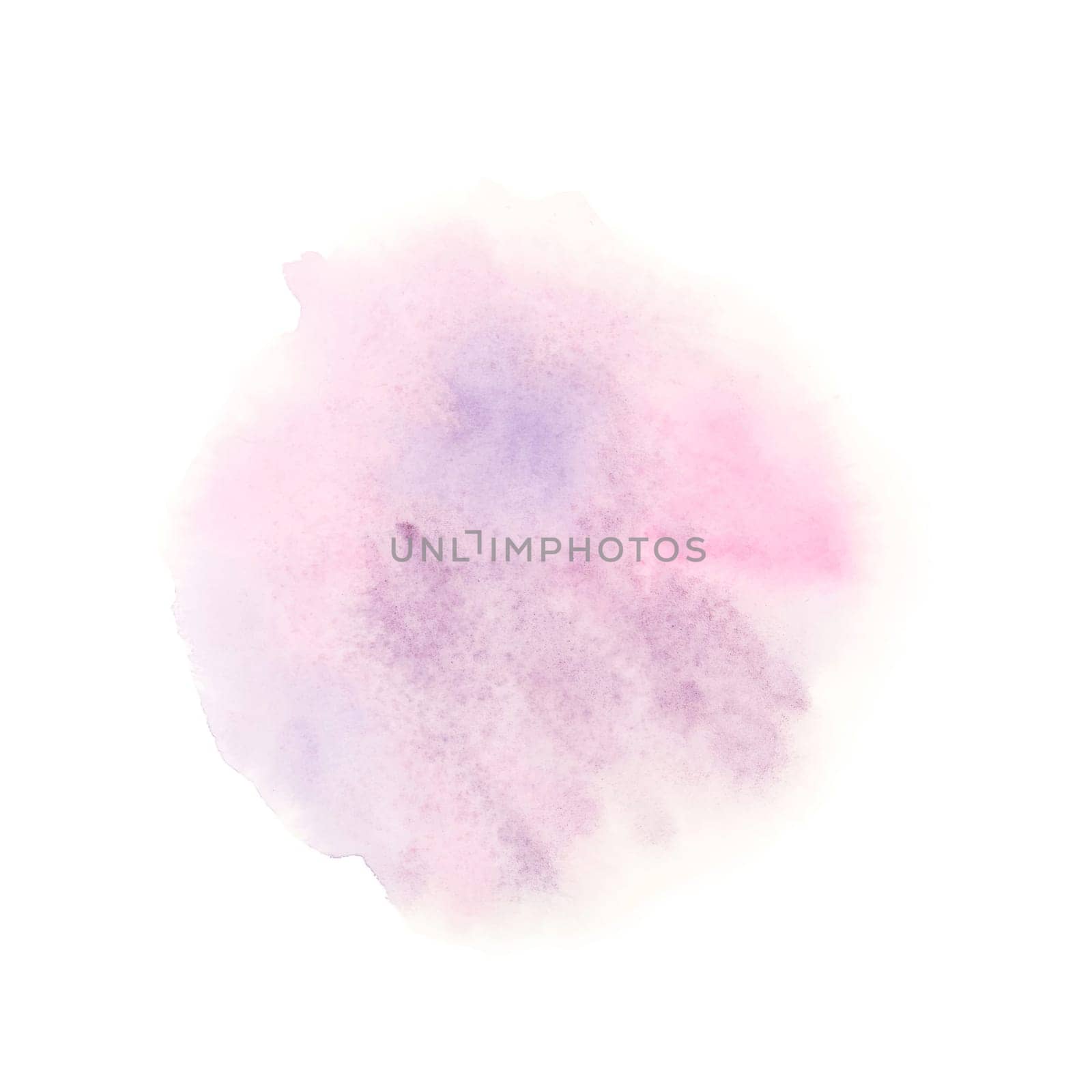 Watercolor backdrop template. Abstract stains texture design element in light magenta pink hues. Refreshing hand painted ink spill background for invitation, save the date, wedding, postcard, quotes
