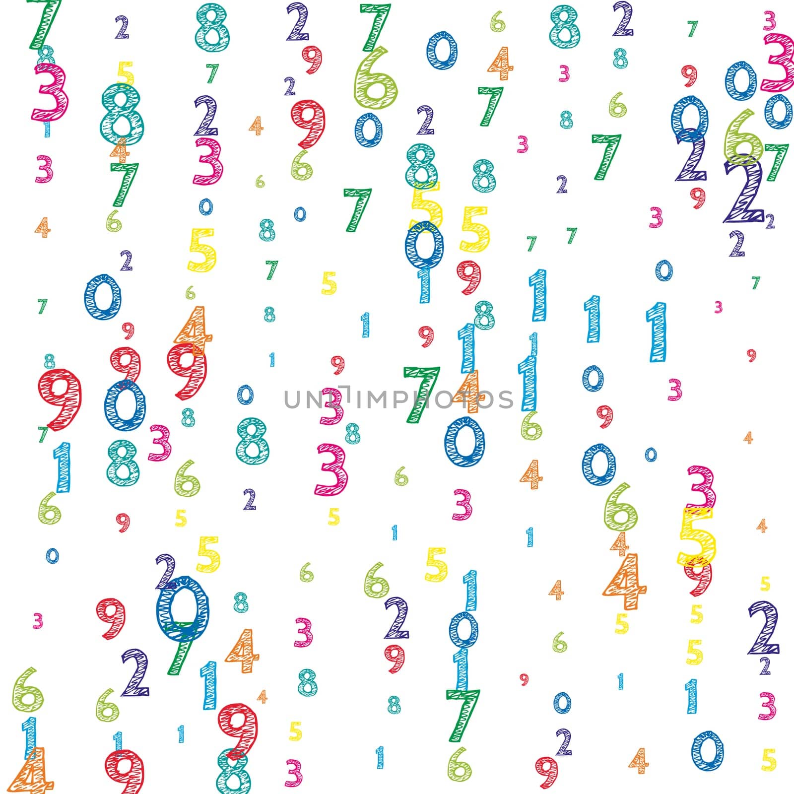 Flying latin letters. Colorful childish scattered charachters of English alphabet. Foreign languages study concept. Back to school banner .