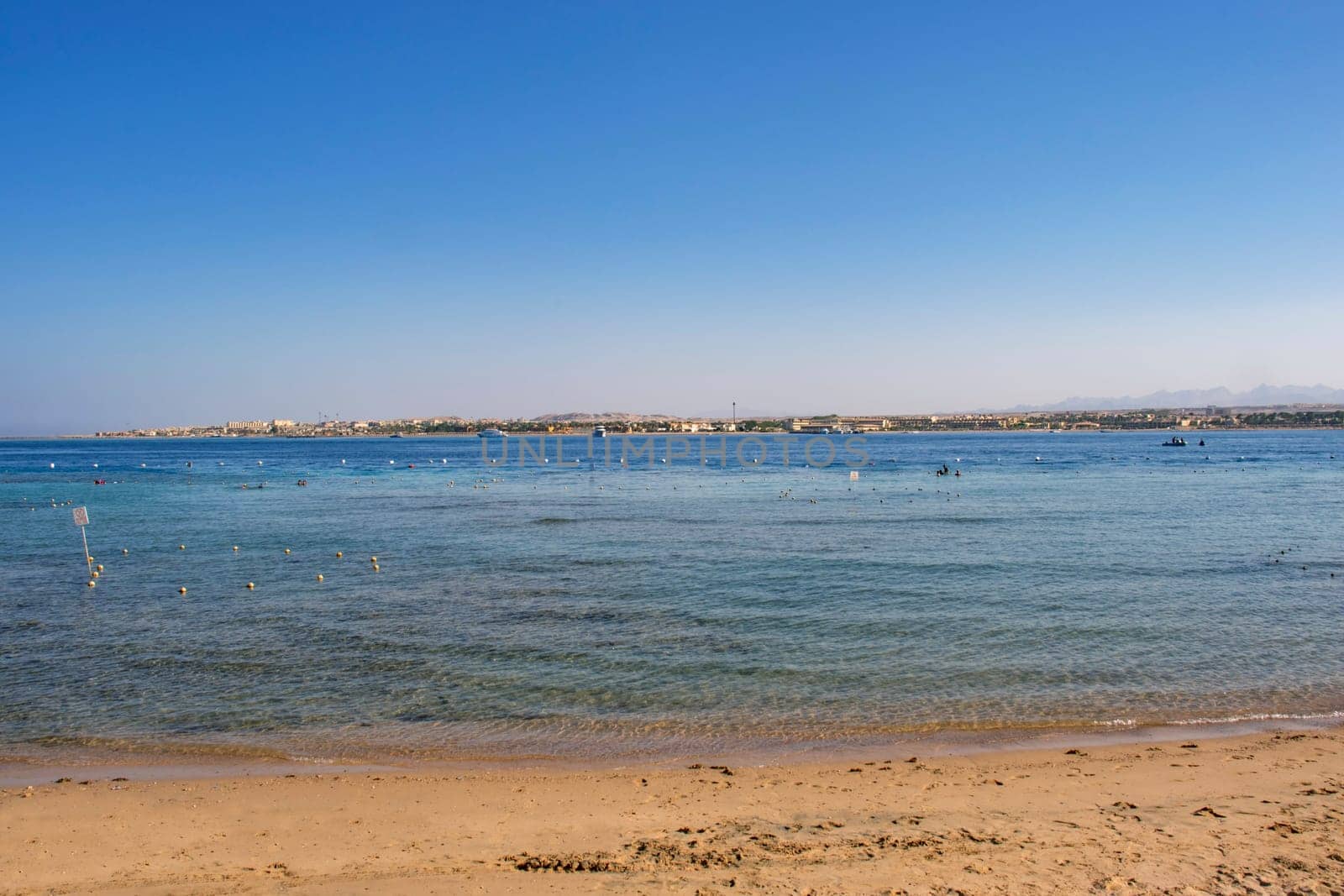 Tropical beach on a sunny day photo.