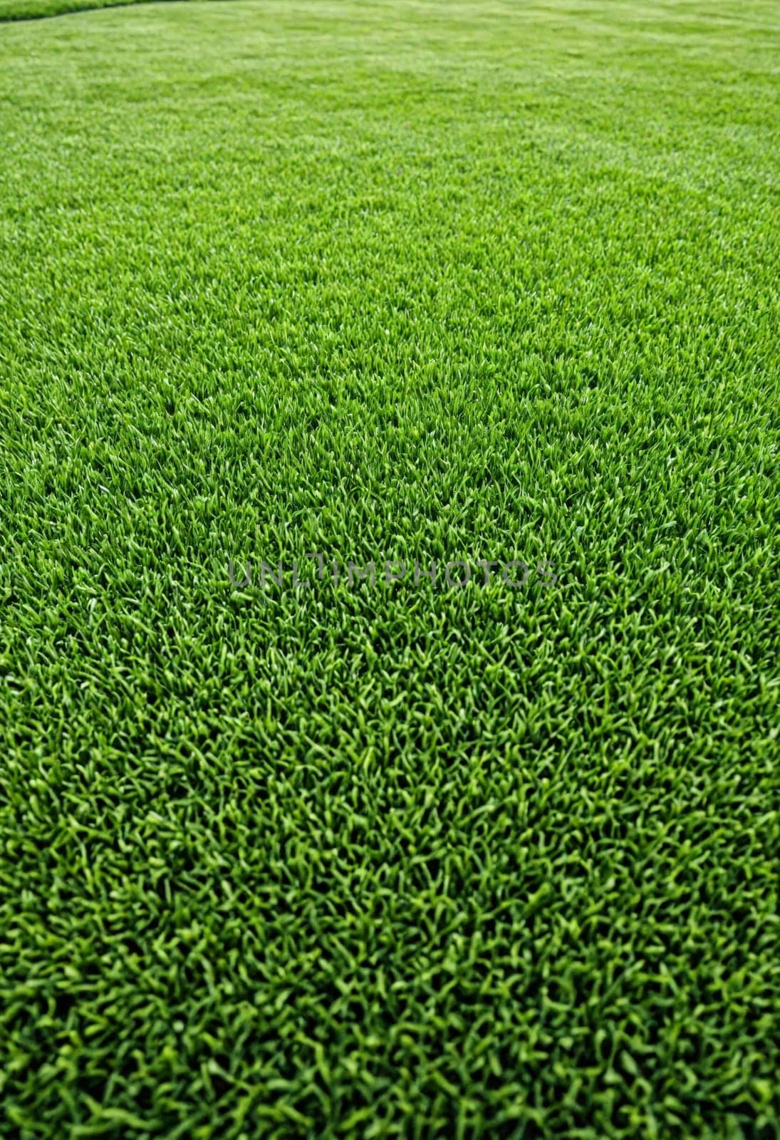 Perfectly manicured green lawn, ideal for backgrounds or nature-themed designs.