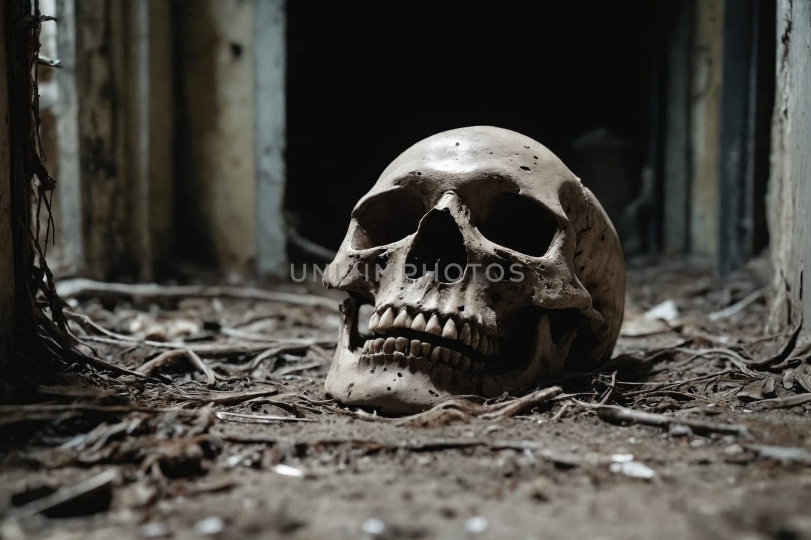 A mysterious item placed in a dark and overgrown forest, perfect for creating suspense and intrigue.