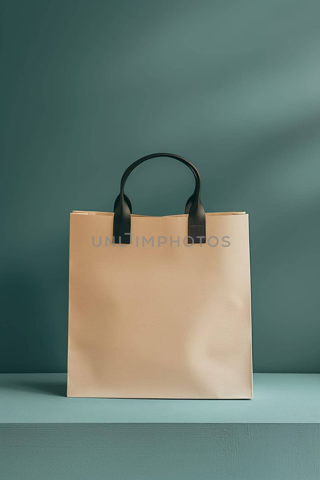 white shopper mockup on white backgroung
