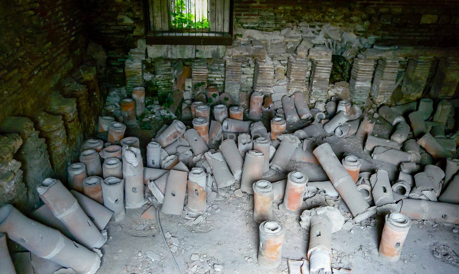 BULGARIA, VARNA - JUNE 06, 2013: 
archaeological site, Roman baths in Varna, Bulgaria