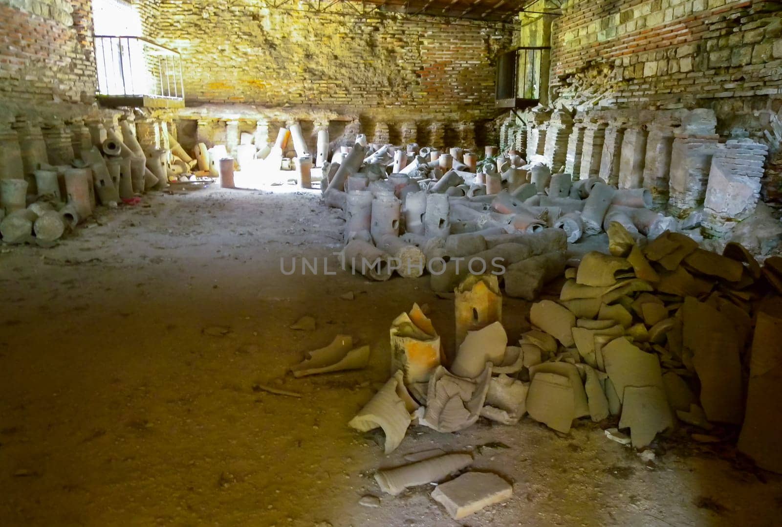 BULGARIA, VARNA - JUNE 06, 2013: 
archaeological site, Roman baths in Varna, Bulgaria