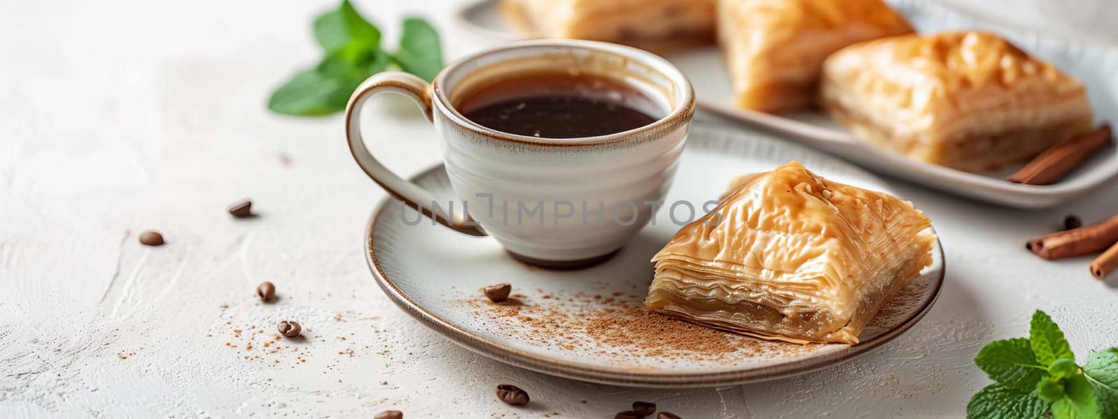 Turkish coffee. selective focus. drink Generative AI,