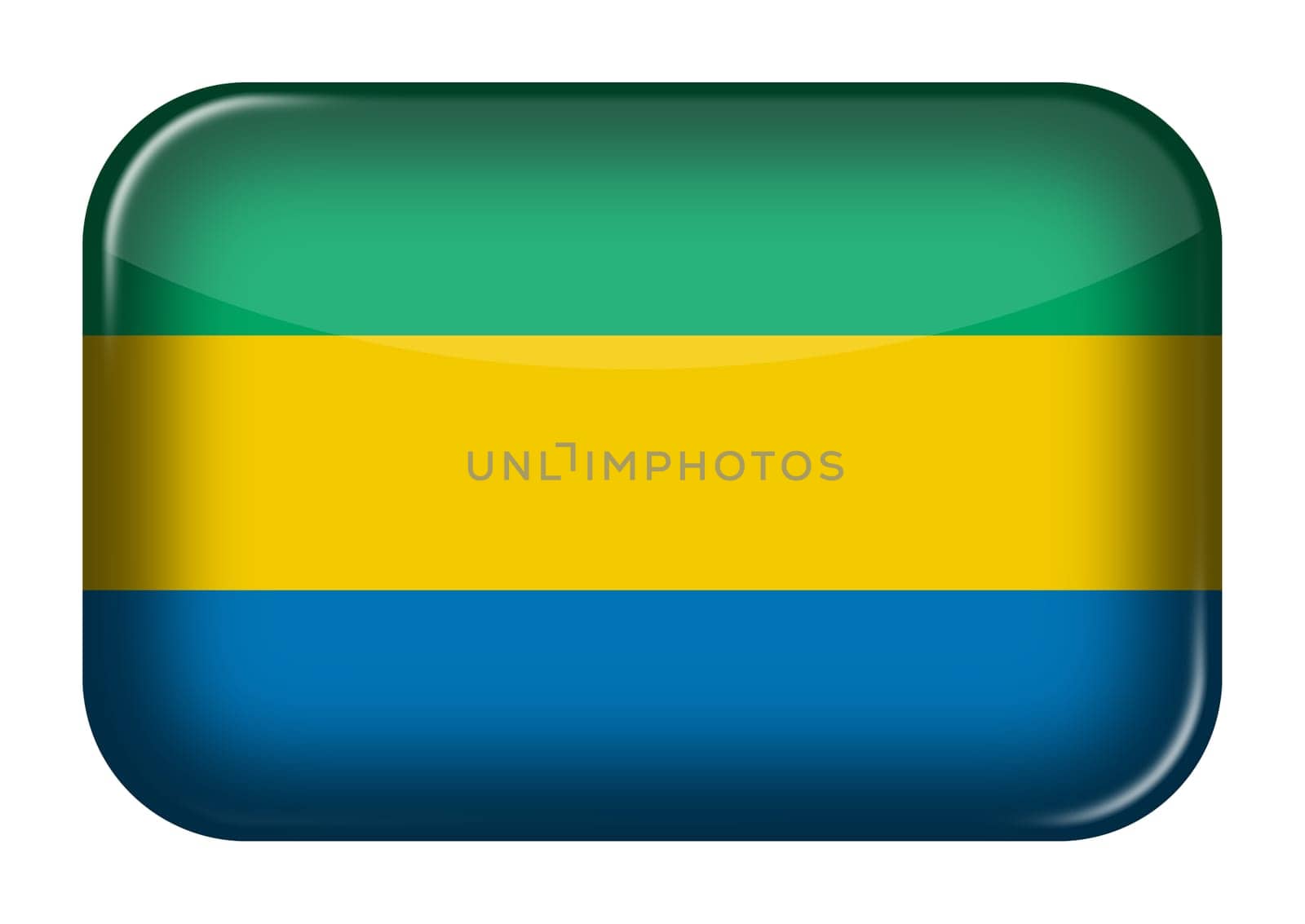 A Gabon web icon rectangle button with clipping path