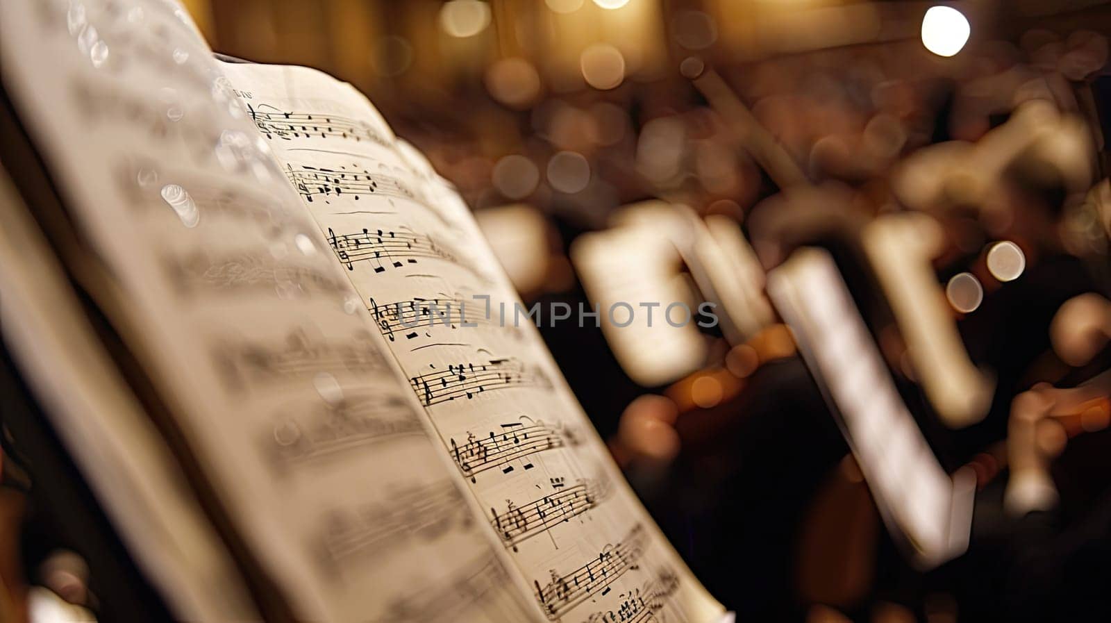 Abstract concept of allocation and optimization illustrated through musical notes on score sheet.