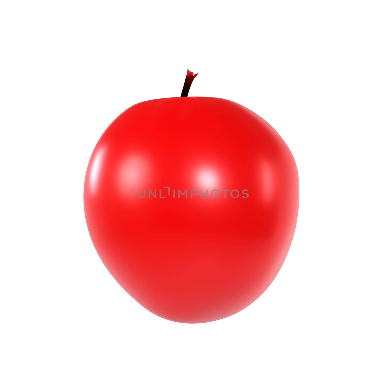 Red Apple isolated on white background