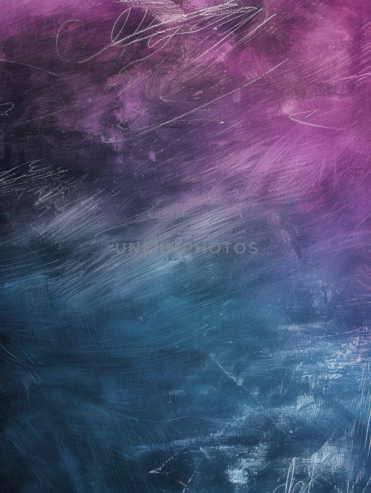 The chalkboard showcases vibrant spirals and abstract shapes, illustrating creativity and artistic exploration during an engaging art class session.