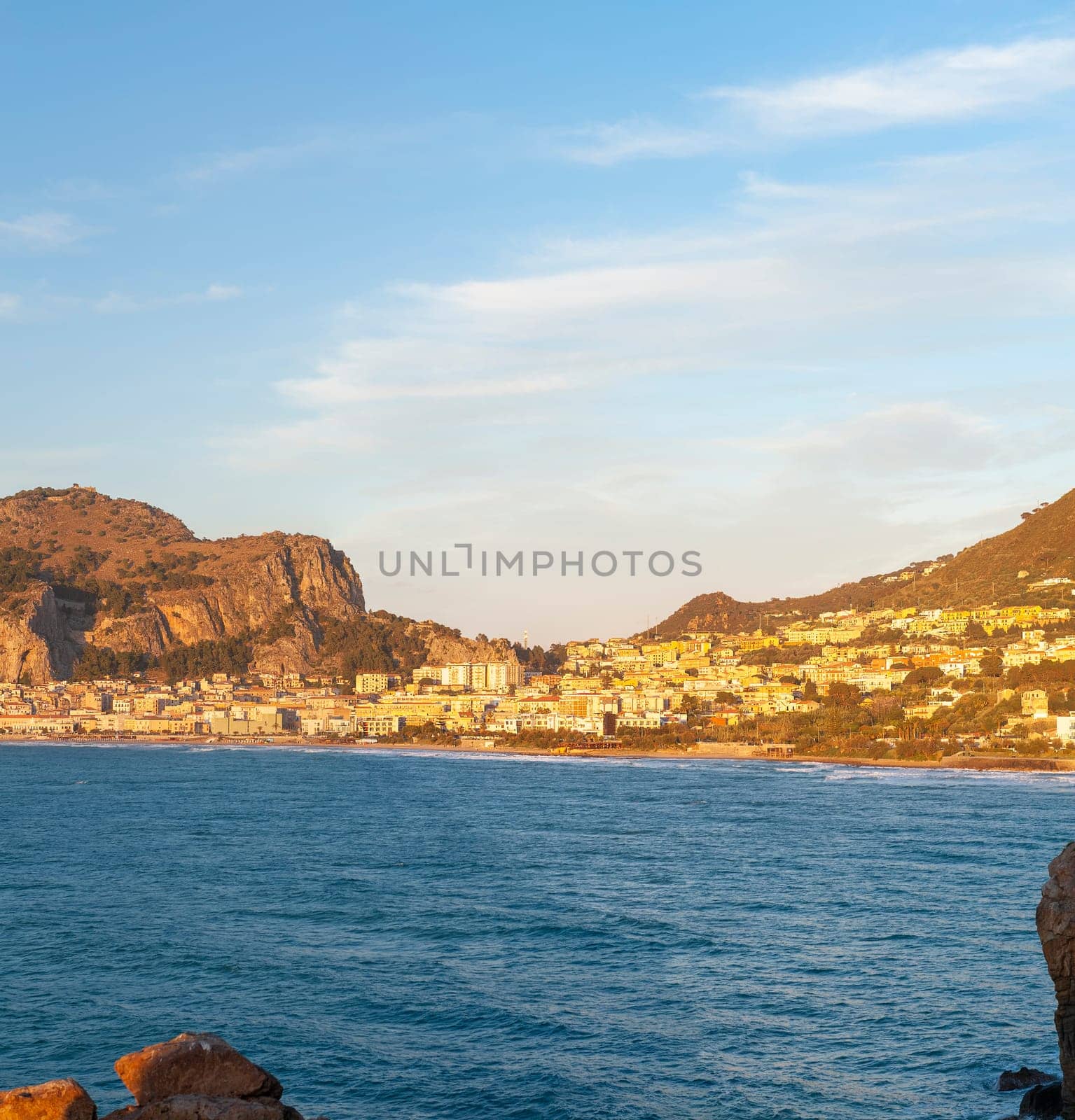 Panoramic view of Cefalù, Palermo, Sicily