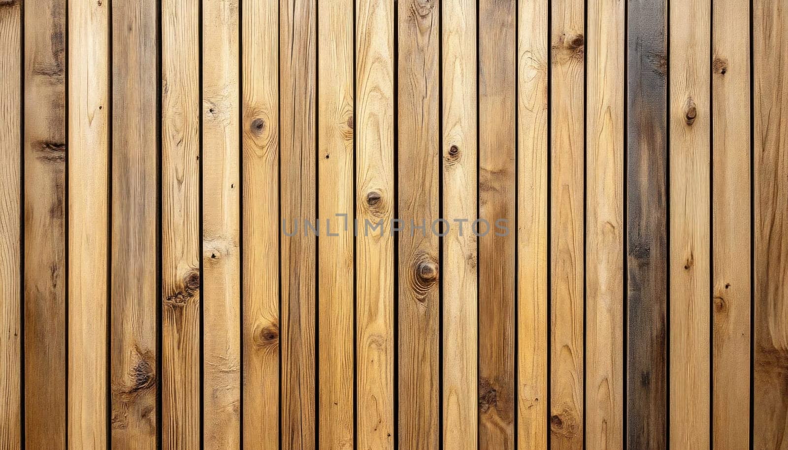This is a detailed close up image showing a wooden fence that is constructed from quality wooden planks
