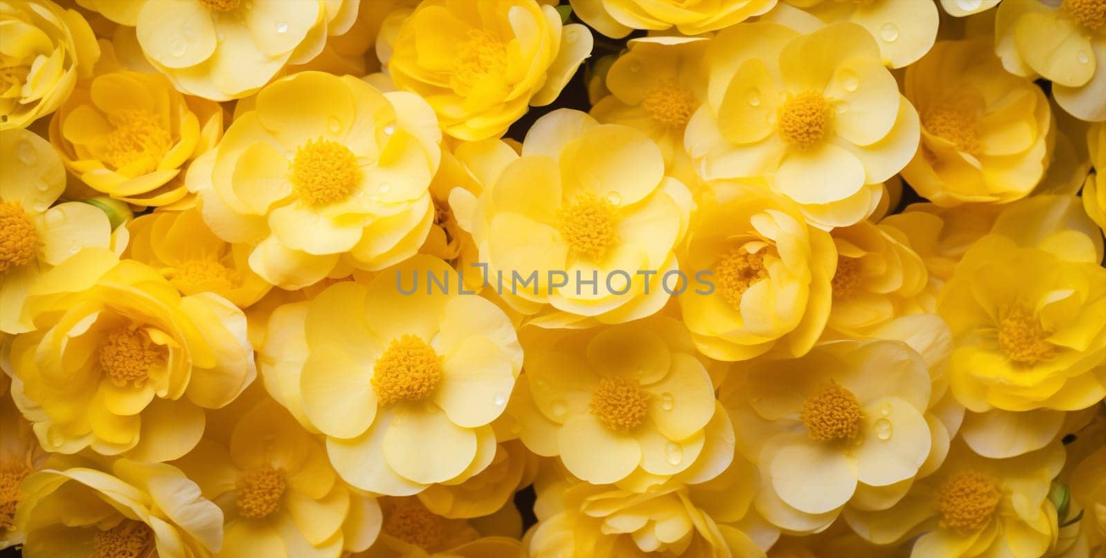 Close bright floral flower group bouquet blossom bloom yellow nature mockup up by Vichizh