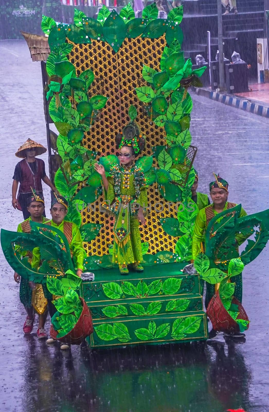 August 2, 2024, Jember, Indonesia. The 2024 Annual Jember Fashion Carnival showcasing spectacular costumes and performances.
