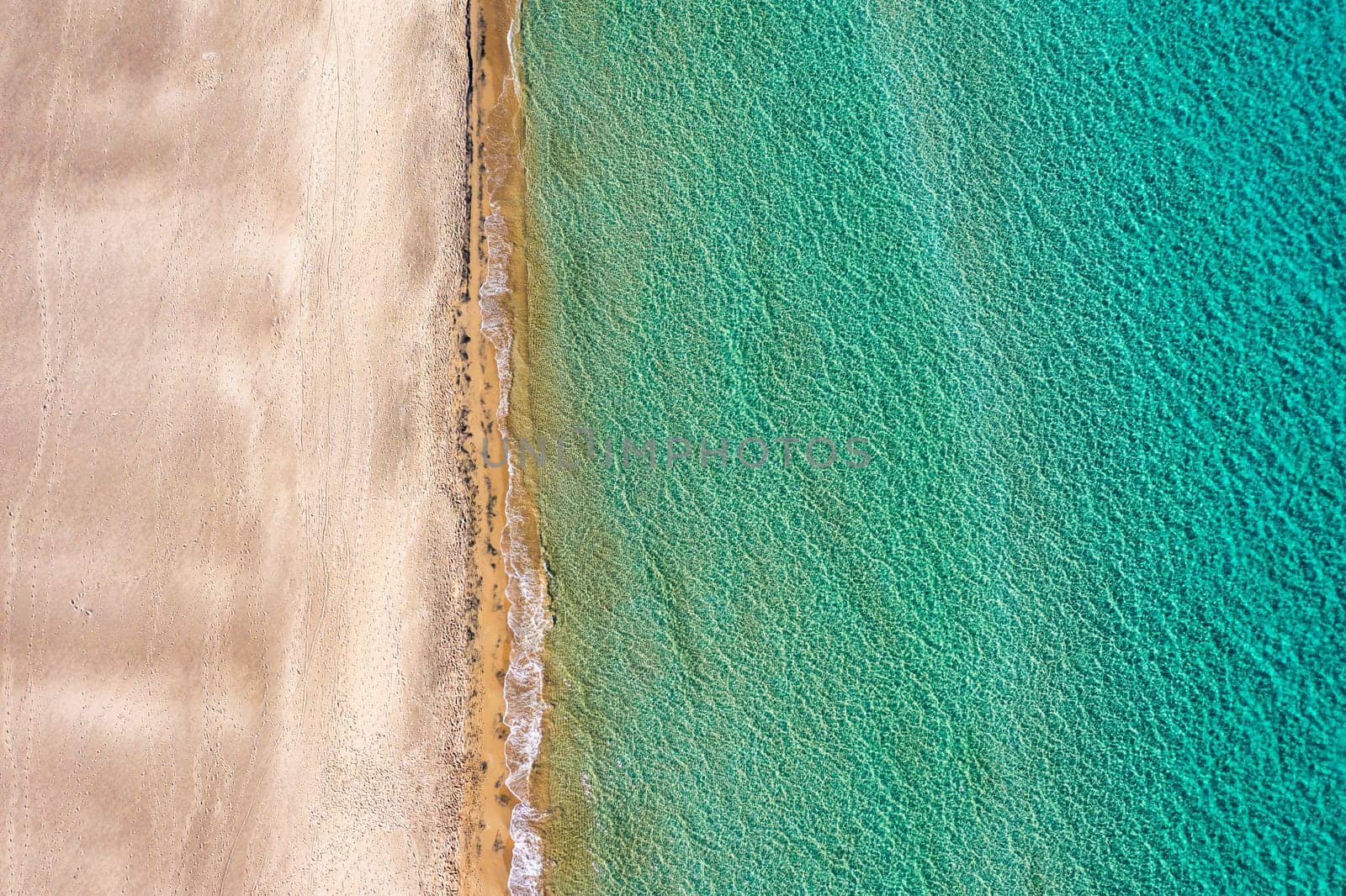 Aerial view of Baia dei Turchi, Puglia region, Italy. Turkish Bay (or Baia dei Turchi), this coast of Apulia is one of the most important ecosystems in Salento, Italy. Seacoast of Baia dei Turchi.
